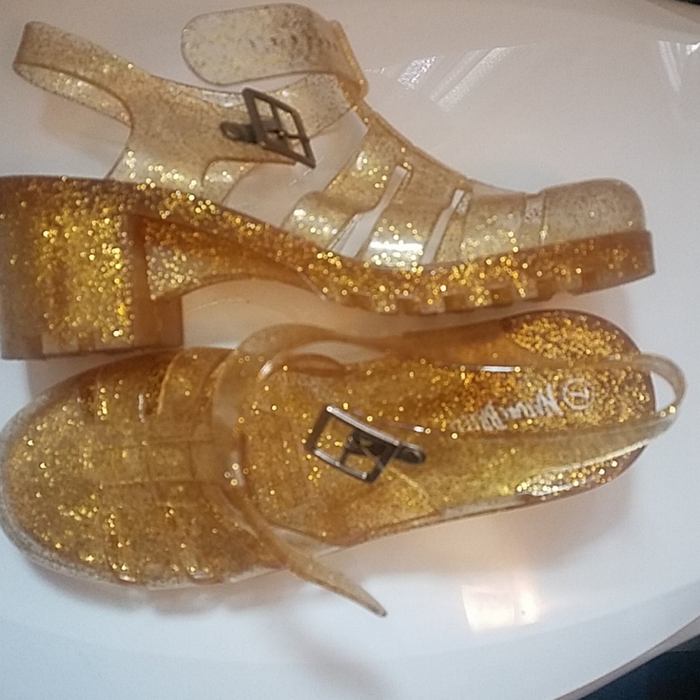 👽90s Yellow Jelly Shoes